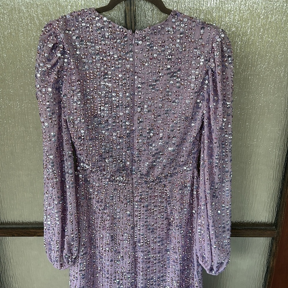 Mac Duggal 10764 Long Sleeve Cocktail Dress
In Lavender size 6 NEW $397 soldout - Picture 12 of 17
